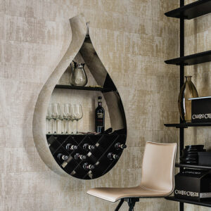 Libreria/Portabottiglie "Drop" di Cattelan